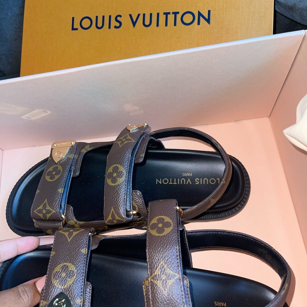 Louis Vuitton Monogram Brown Sandals